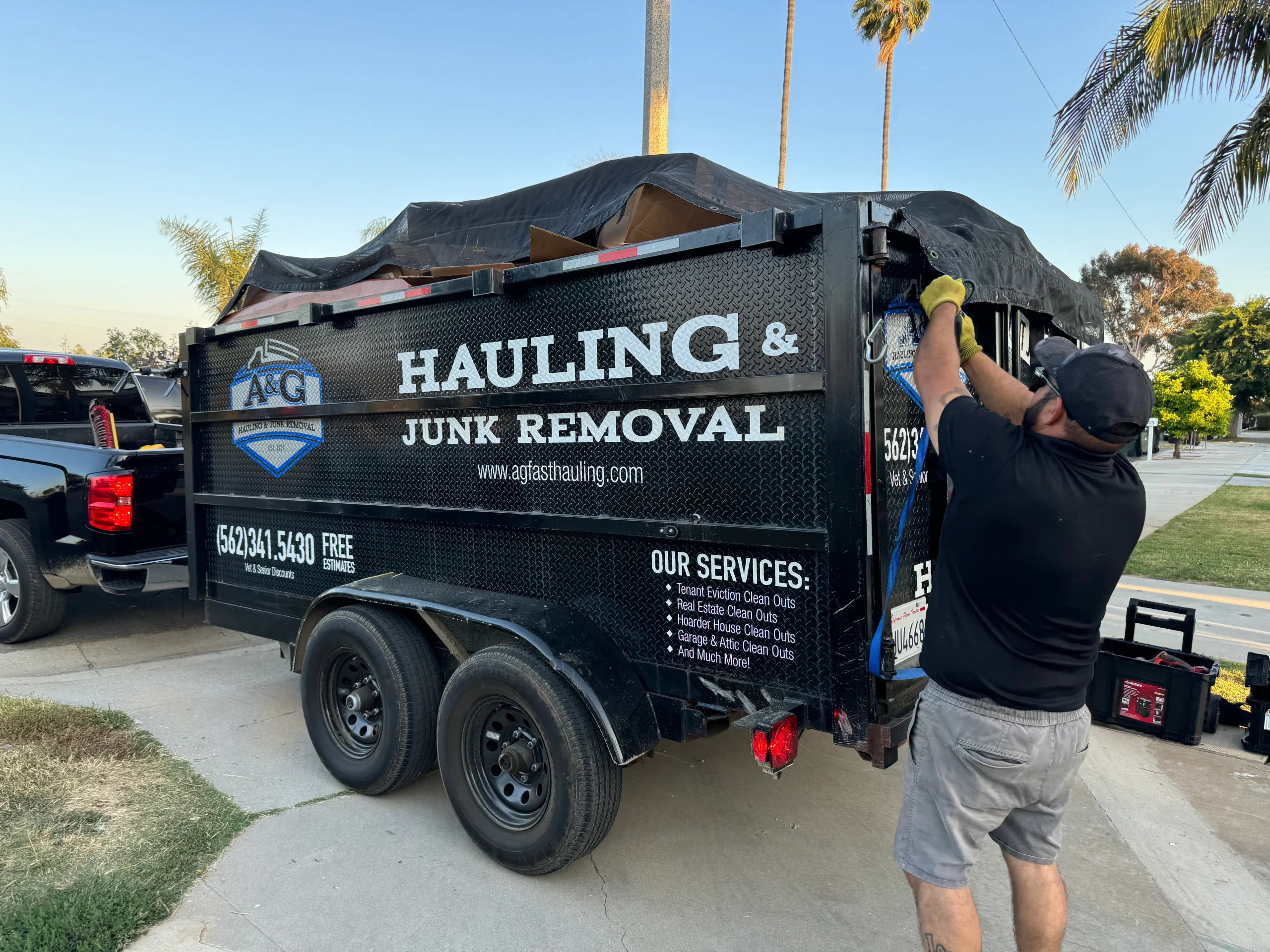 A&G Hauling crew clearing household items