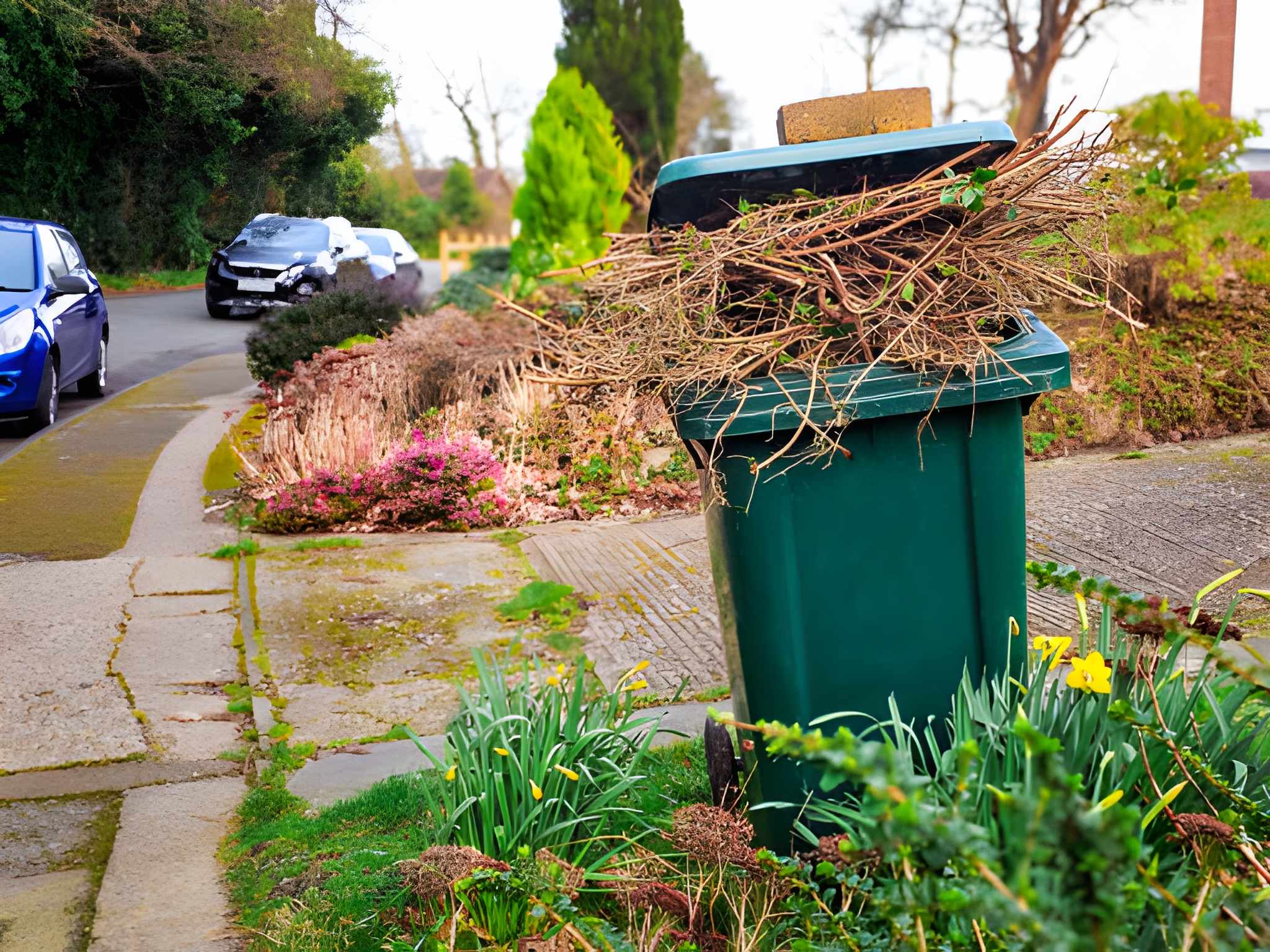 Yard waste and green waste cleared